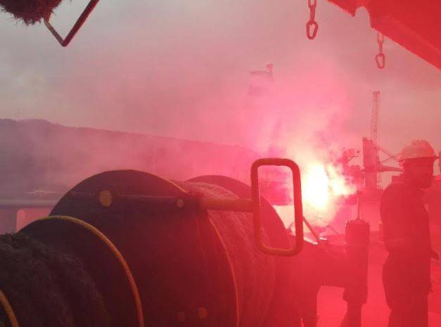 VASTO: GRANDE ESERCITAZIONE ANTI-INCENDIO AL PORTO