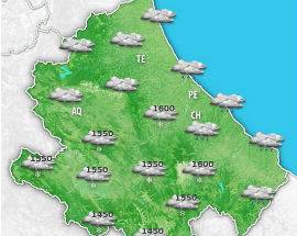 METEO: ARIA D’INVERNO IN ABRUZZO CON ARIA FREDDA BALCANICA, MARTEDI’ CLIMA MITE