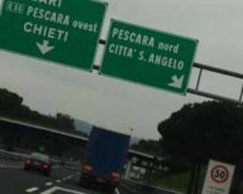 A14: CHIUSO PER UNA NOTTE CASELLO DI PESCARA NORD