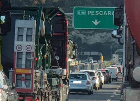 A14: PROROGATA DATA RICHIESTA RIMBORSO, CODE TRA PESCARA SUD-NORD DIREZIONE ANCONA