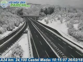 MALTEMPO: CIRCOLAZIONE REGOLARE SULLE AUTOSTRADE A24 E A25