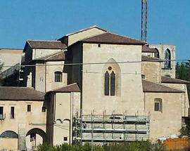 TERREMOTO 2009: RICOSTRUITA ABSIDE BASILICA COLLEMAGGIO, SI SMONTANO I PONTEGGI