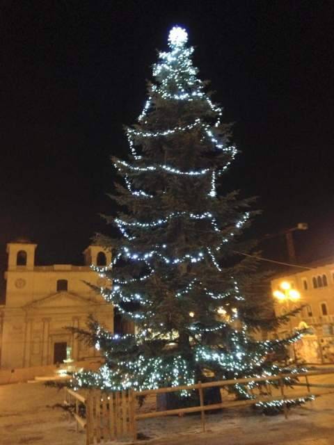 L’AQUILA: ROTARY E CITTADINI DECORANO L’ALBERO IN PIAZZA DUOMO
