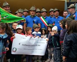 L’AQUILA: ALPINI, RACCOLTI 3 MILA EURO PER LE SCUOLE DELL’INFANZIA