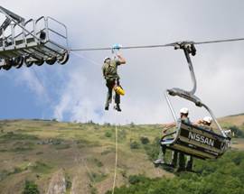 ALPINI L’AQUILA: ESERCITAZIONE SOCCORSO SU IMPIANTI RISALITA