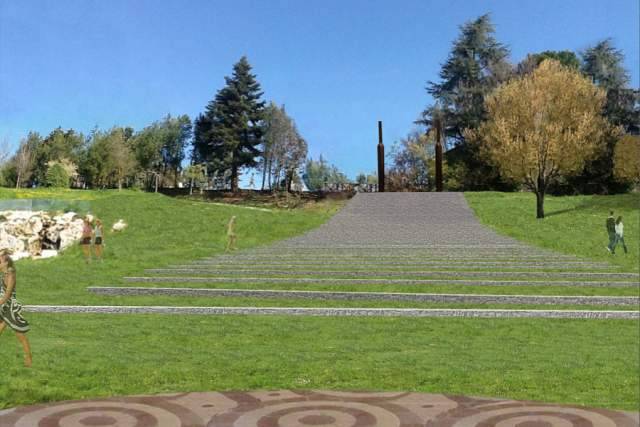 RICOSTRUZIONE: VIA AI LAVORI PER IL PARCO DEL SOLE, CON TEATRO ALL’APERTO