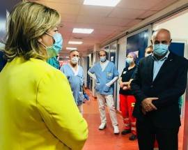 ANGELOSANTE E ASSESSORE VERI’ VISITANO IL PRONTO SOCCORSO DI AVEZZANO