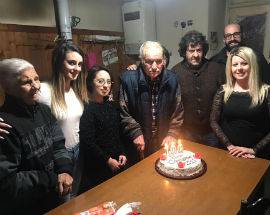 TAGLIACOZZO: FESTA GRANDE PER LE 100 CANDELINE DI NONNO ANNITO PENSA