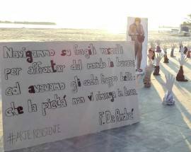 ARTE RESISTENTE: SPUNTA ANCHE A ROSETO L’INSTALLAZIONE ”MEDITERRANEO”