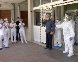 COVID HOSPITAL ATESSA: DIMESSO L’ULTIMO PAZIENTE, HA 91 ANNI, ”VINTA LA GUERRA”