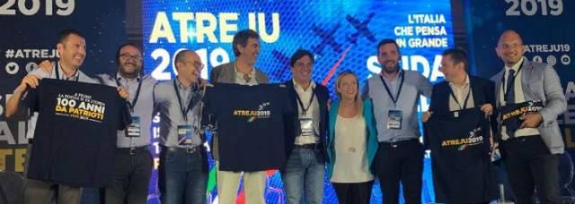 ATREJU: ABRUZZO PROTAGONISTA A FESTA FDI MELONI PORTA SUL PALCO  BIONDI E MARSILIO