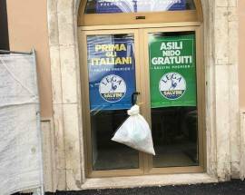 L’AQUILA: VANDALISMI AL COMITATO ELETTORALE LEGA-NOI CON SALVINI