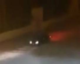 CON AUTO SU SCALINATA SAN BERNARDINO, IDENTIFICATO IL BARBARO ALL’AQUILA
