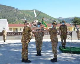 CAMBIO DI COMANDANTE PER IL BATTAGLIONE ”L’AQUILA”, BOZZI CEDE COMANDO A TOSTO