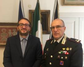 CARABINIERI: SINDACO L’AQUILA INCONTRA COMANDANTE ABRUZZO E MOLISE