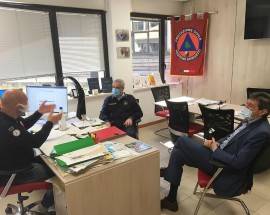 CORONAVIRUS: IL CAPO DELLA PROTEZIONE CIVILE BORRELLI A L’AQUILA