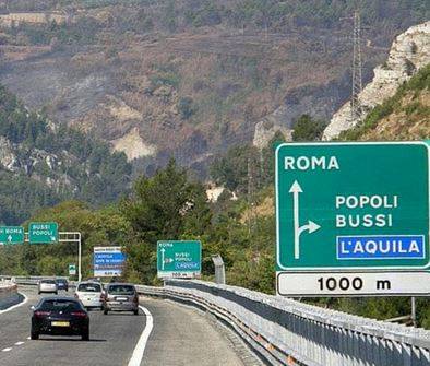 AUTOSTRADA A25: DIVIETO TRANSITO MEZZI PESANTI TRA PRATOLA E BUSSI