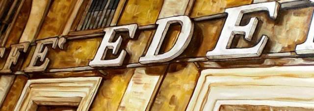 L’AQUILA: IL MISTERO DEL CAFFE’ EDEN, PREZIOSE DECORAZIONI SONO SCOMPARSE