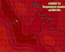 METEO ABRUZZO: APICE DEL CALDO LUNEDI’, ANTICIPAZIONI SU FERRAGOSTO
