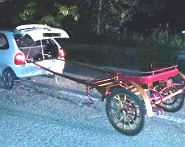 EVADE DOMICILIARI, BECCATO MENTRE TRAINA UN CALESSE CON L’AUTO, ARRESTATO