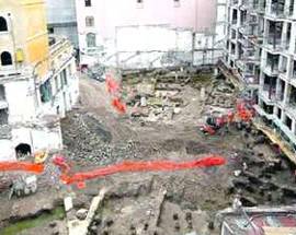 VIA DEL TRITONE, SPUNTA UN QUARTIERE DELLA ROMA IMPERIALE