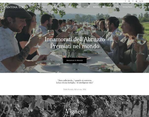 CANTINA TOLLO PUNTA SUL WEB: ONLINE IL NUOVO SITO INTERNET