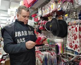 PRODOTTI CARNEVALE A RISCHIO, SEQUESTRI  NAS IN TUTTO L’ABRUZZO