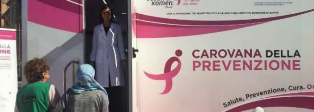 TUMORE AL SENO: SCREENING GRATUITI, IL BILANCIO DELLE CAROVANE ROSA