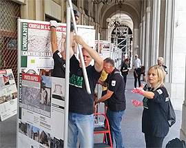 L’AQUILA: RIMOSSI I CARTELLONI VETUSTI SULLA RICOSTRUZIONE
