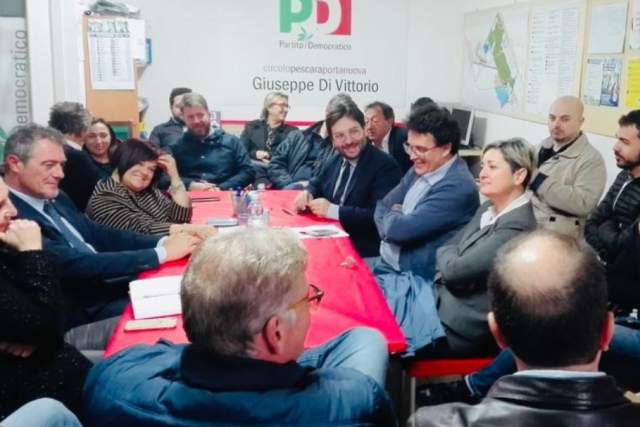 PESCARA: SOTTOSEGRETARIO CASTALDI INCONTRA PARTITO DEMOCRATICO