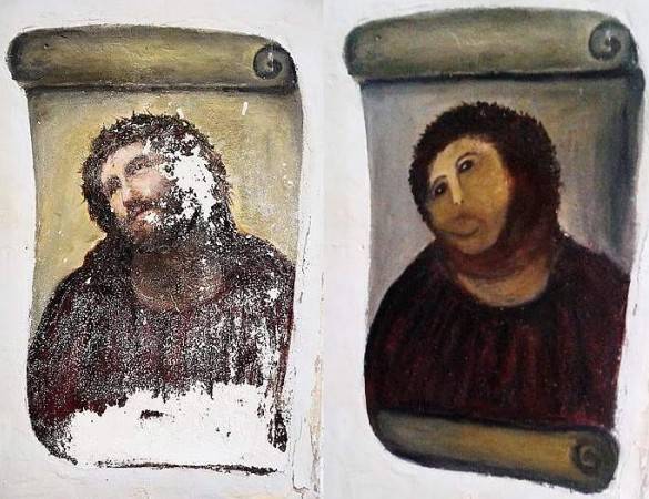 SPAGNA: ANZIANA ”RESTAURA” AFFRESCO E LO ROVINA, CHIESA PIENA DI CURIOSI