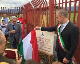 CELANO: INAUGURATO IL NUOVO CAMPO DI CALCIO INTITOLATO A RICCARDO PARIS