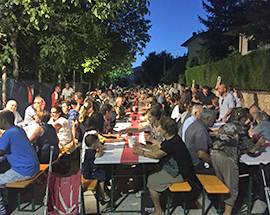 L’AQUILA: LA CENA DEL ‘COLLE’ A PAGANICA, FESTA PER 500 E UNA COMUNITA’ SI RITROVA