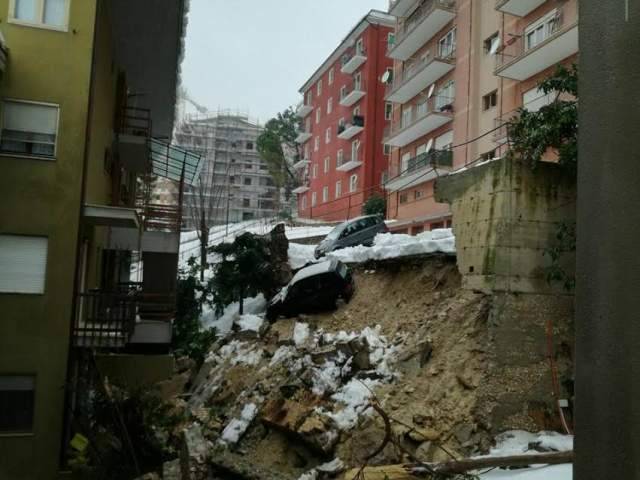 CHIETI: DOPO LA NEVE L’ACQUA, ALLAGAMENTI E CROLLI DI MURI DI CINTA