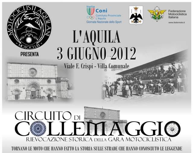 L’AQUILA: MOTO, TORNA RIEVOCAZIONE STORICA CIRCUITO DI COLLEMAGGIO