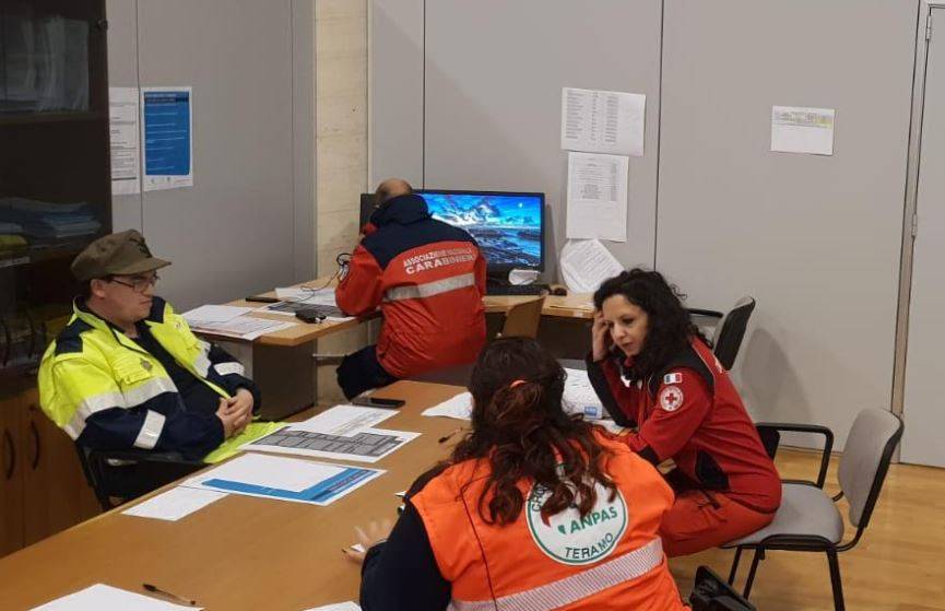 CORONAVIRUS: PRIMO GIORNO DI ATTIVITA’ DEL COC DI TERAMO