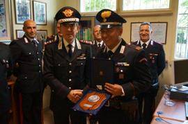 IL COMANDANTE DEI CARABINIERI VISITA LA STAZIONE DI  CAPISTRELLO