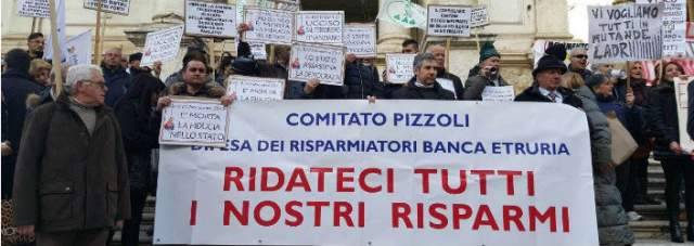 BAD BANK: RISPARMIATORI ABRUZZESI IN PIAZZA A ROMA CONTRO BANCA D’ITALIA