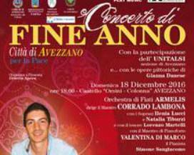 AVEZZANO: TORNA IL CONCERTO DI FINE ANNO ”ALESSANDRO GIANCARLI”