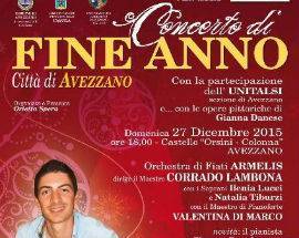 AVEZZANO: CONCERTO DI FINE ANNO IN MEMORIA DI ALESSANDRO GIANCARLI