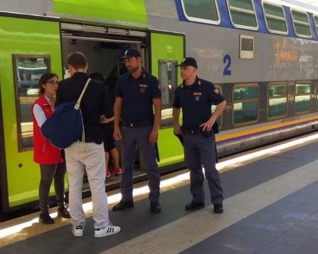 CONTROLLI STAZIONI FERROVIARIE, A PESCARA DENUNCIATO SENEGALESE