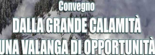 ”DA CALAMITA’ VALANGA DI OPPORTUNITA”’: RIVOLTA PER IL TITOLO, CONVEGNO SOSPESO