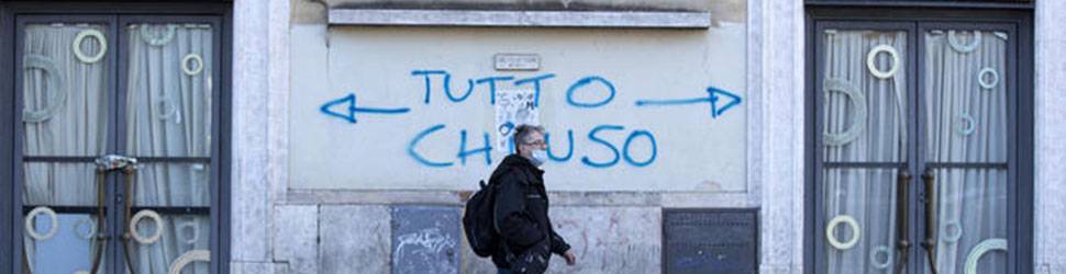 CORONAVIRUS: NUOVO DECRETO, BAR E RISTORANTI CHIUSI DOPO LE 18
