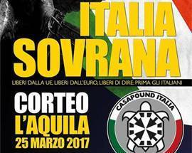 L’AQUILA: CORTEO CASAPOUND ITALIA, POI PRESENTAZIONE CANDIDATO SINDACO