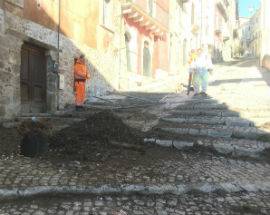 L’AQUILA: COSTA MASCIARELLI, RIPULITO DOPO ANNI UNO DEGLI SCORCI PIU’ BELLI DEL CENTRO