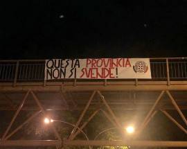 CHIETI: PROTESTA DI CASAPOUND, ” QUESTA PROVINCIA NON SI SVENDE”