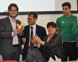 RUGBY: SALONE RICOSTRUZIONE,  L’AQUILA PREMIATA CON ”CUORE D’ORO”