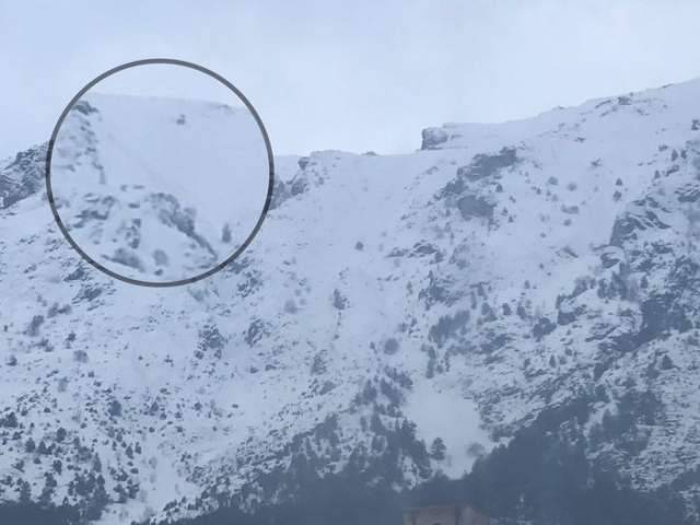 EMERGENZA NEVE:  LAMA DEI PELIGNI MINACCCIATA DA UNA VALANGA