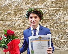 CONGRATULAZIONI AL NEO LAUREATO IN INGEGNERIA DARIO SANTILLI