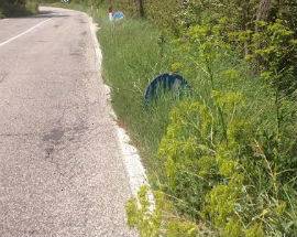 L’AQUILA: DEGRADO E ABBANDONO SU SS 261 TRA MOLINA E STIFFE